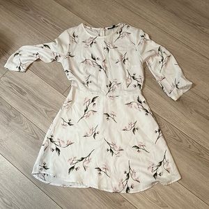 White floral dress
